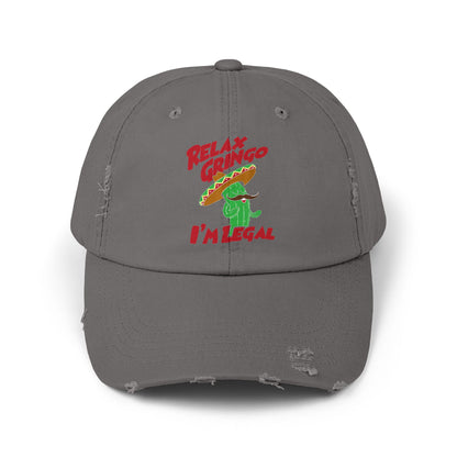 Relax Gringo I'm Legal Unisex Distressed Cap