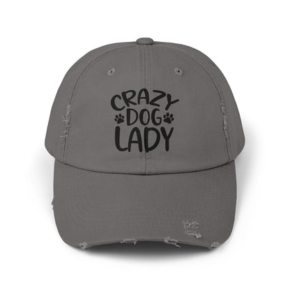 Crazy Dog Lady Unisex Distressed Cap