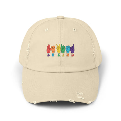 Be Kind Unisex Distressed Cap