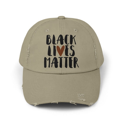 Black Lives Matter Unisex Distressed Cap