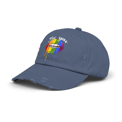 Be You Unisex Distressed Cap