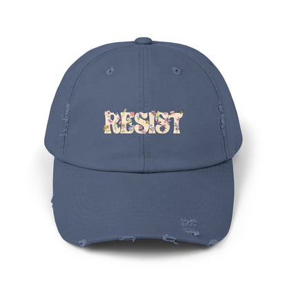 Resist Unisex Distressed Cap