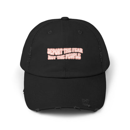 Deport The Fear Not The People Unisex Distressed Cap