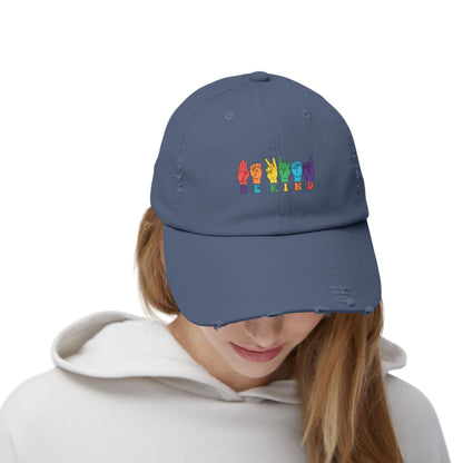 Be Kind Unisex Distressed Cap