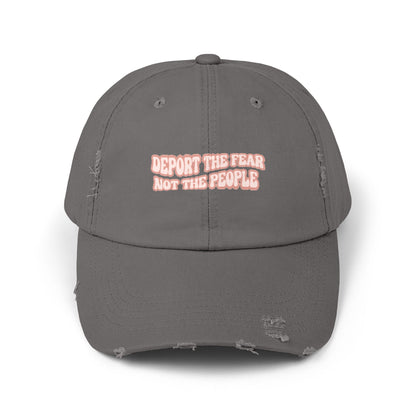Deport The Fear Not The People Unisex Distressed Cap