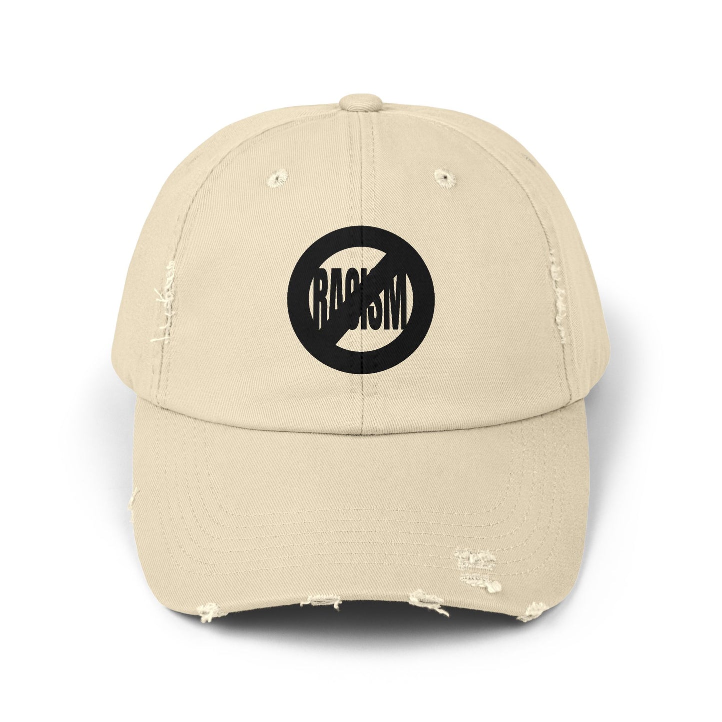 No Racism Unisex Distressed Cap