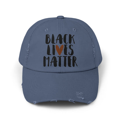 Black Lives Matter Unisex Distressed Cap