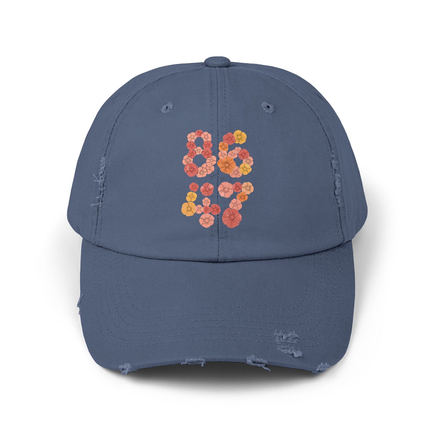 8647 Unisex Distressed Cap
