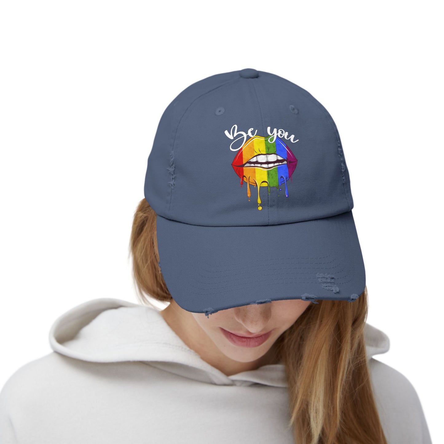 Be You Unisex Distressed Cap