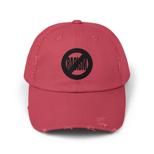 No Racism Unisex Distressed Cap