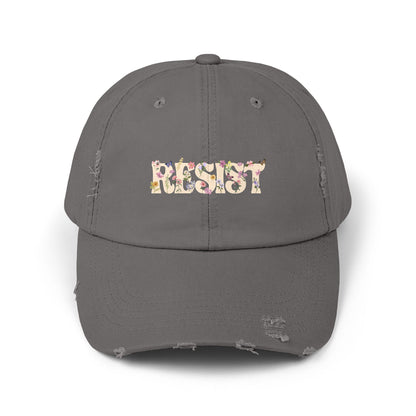 Resist Unisex Distressed Cap