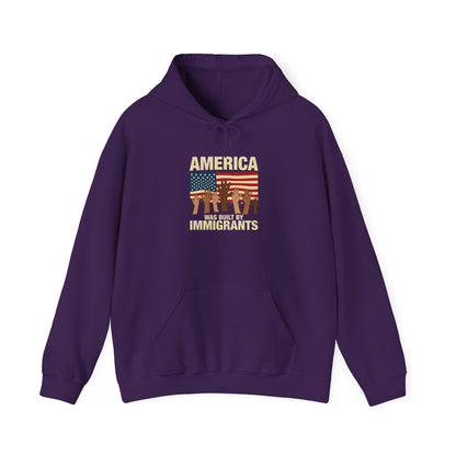 America Was Built By Immigrants Unisex Hooded Sweatshirt