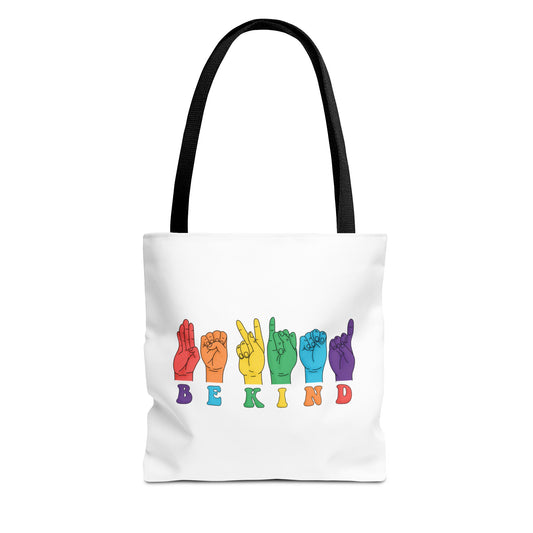 Be Kind Tote Bag Black Handle