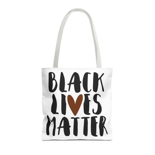 Black Lives Matter Tote Bag White Handle