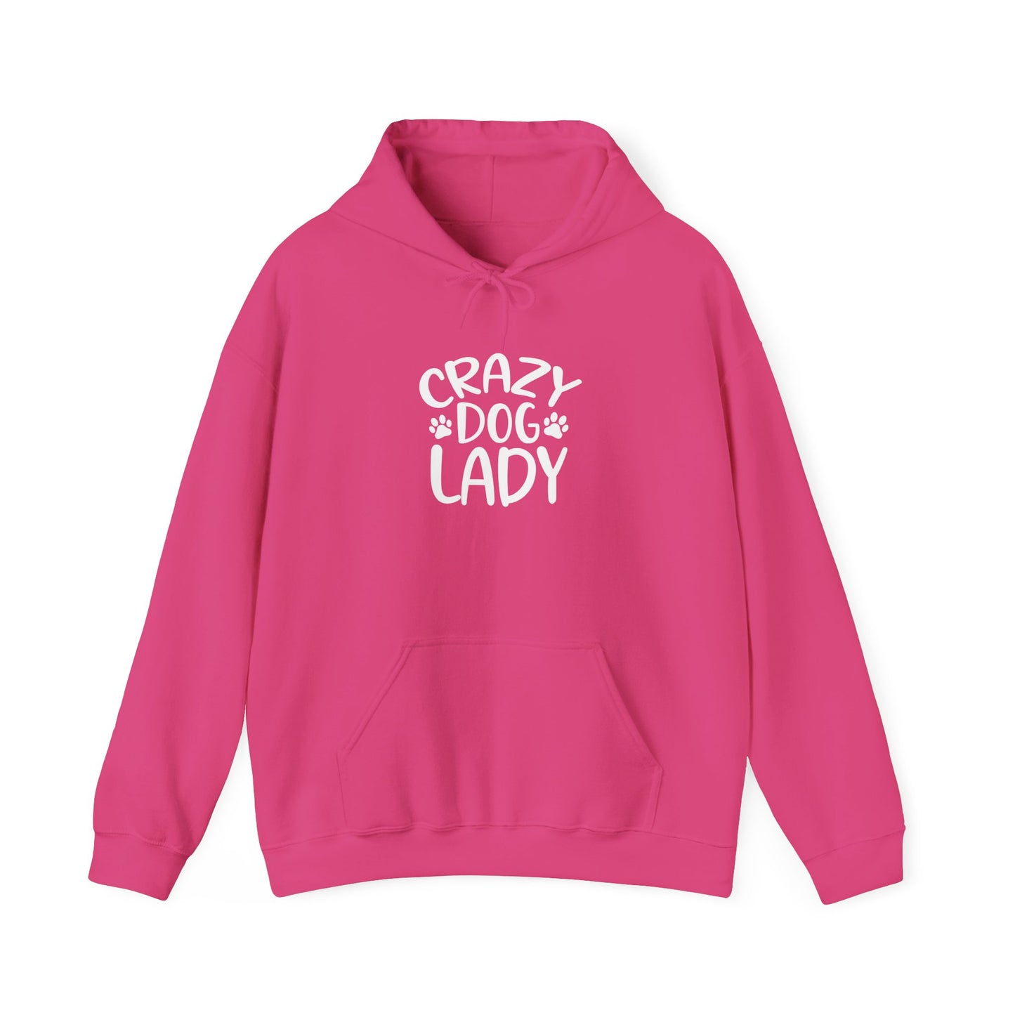 Crazy Dog Lady Hooded Sweatshirt Heliconia