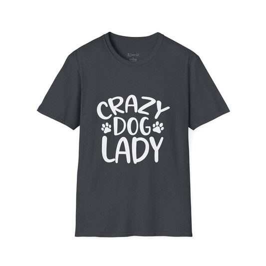 Crazy Dog Lady T-Shirt Dark Heather Grey