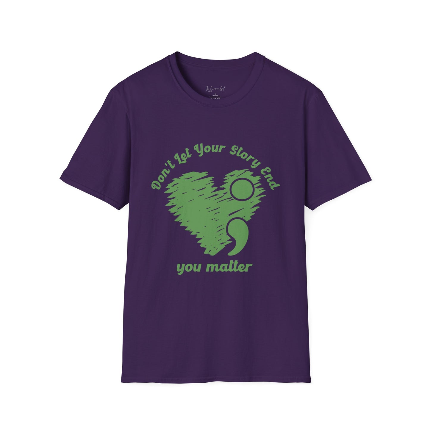Don't Let Your Story End; You Matter T-Shirt Purple