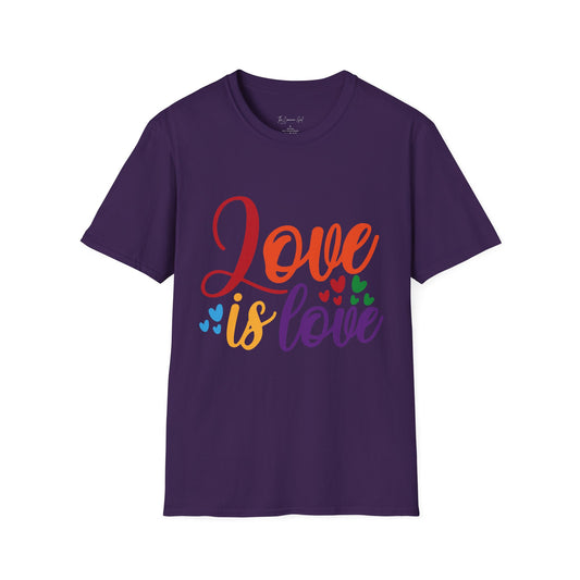 Love Is Love T-Shirt Purple