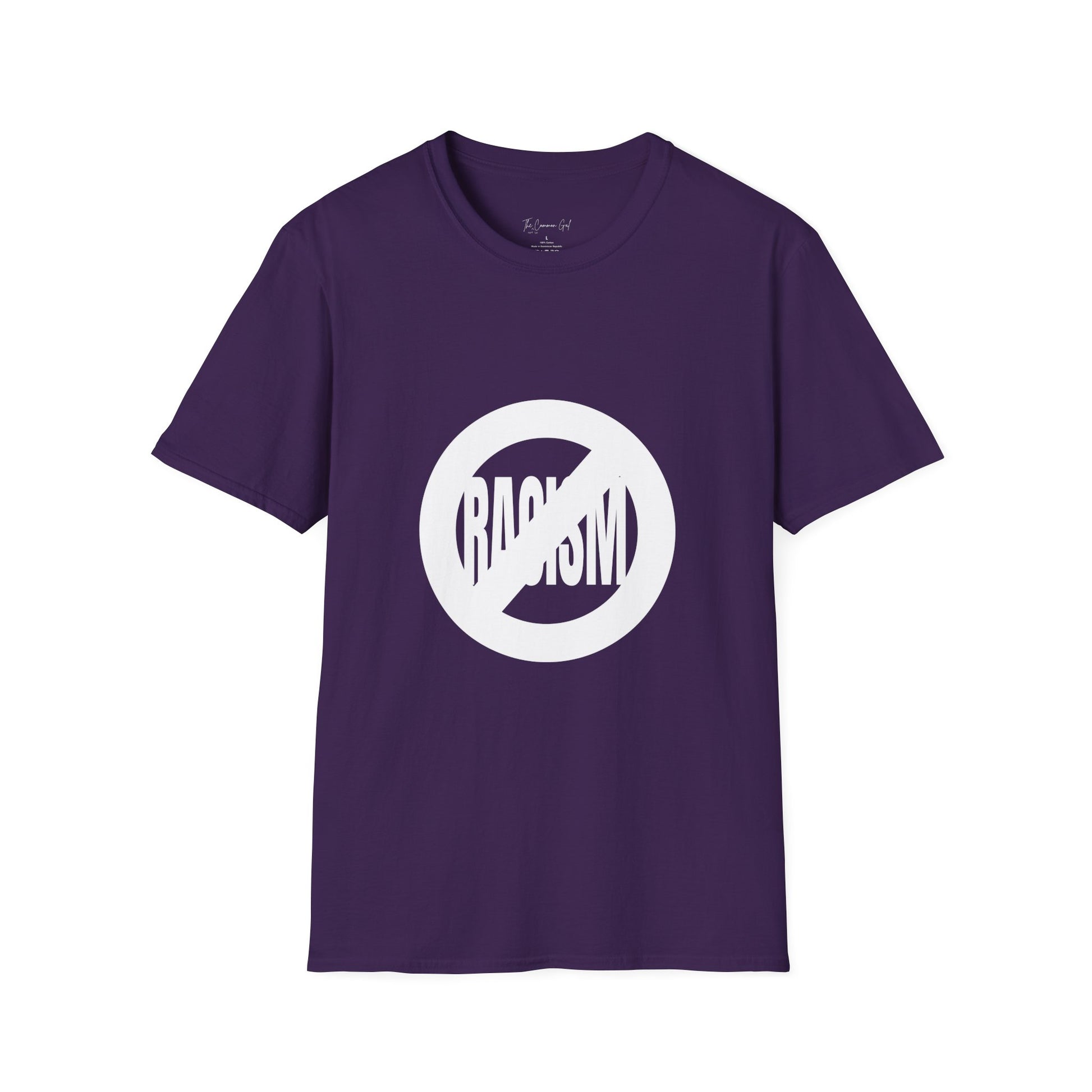 No Racism T-Shirt Purple