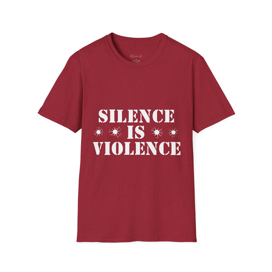 Silence is Violence T-Shirt Antique Cherry Red