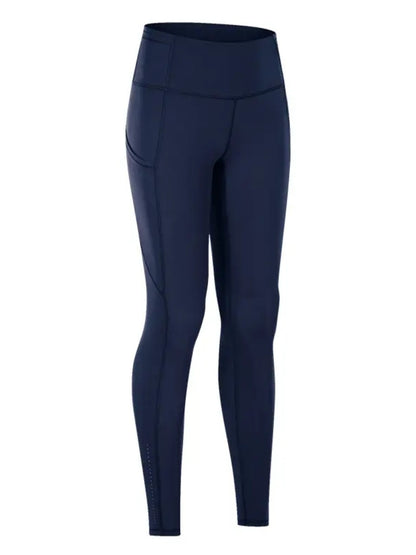 Wide Waistband Sports Leggings Navy